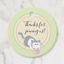 赤ちゃんシャワー図書館ピンクを作る フェイバータグ