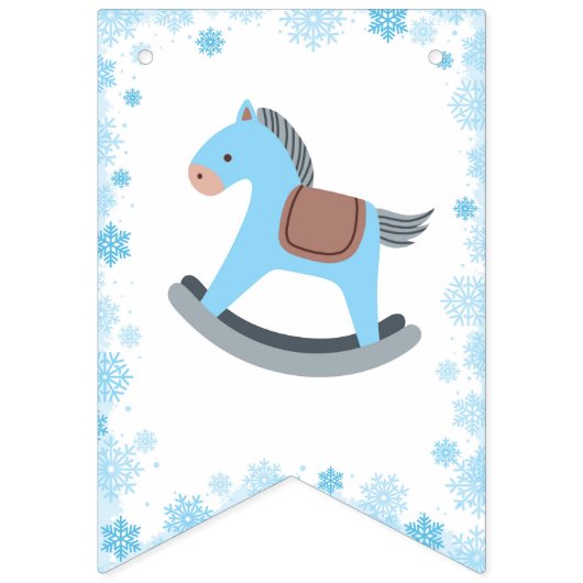 赤ちゃんシャワー外は寒い青少年バナー バンティングフラッグ (第1の旗)