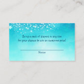 赤ちゃんシャワー天月スパークルオムツラッフル エンクロージャーカード (裏面)