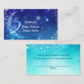 赤ちゃんシャワー天月スパークルオムツラッフル エンクロージャーカード (正面/裏面)