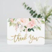 赤ちゃんシャワー女の子アンスリウムサンキューカード サンキューカード (スタンド正面)