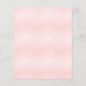 赤ちゃんシャワー女の子パンパステディ予算の招待 チラシ (裏面)