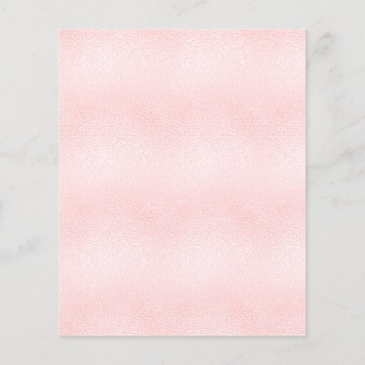 赤ちゃんシャワー女の子パンパステディ予算の招待 チラシ (裏面)