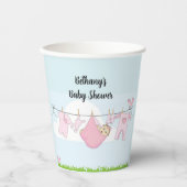 赤ちゃんシャワー女の子リビールパーティー紙カップ 紙コップ (正面)