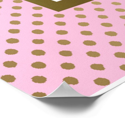 赤ちゃんシャワー女の子,エレガント白ピンク,32x41,6 300pp ポスター (角)