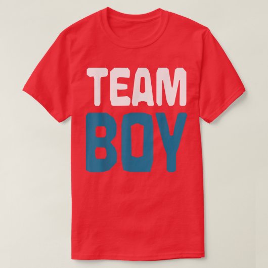 赤ちゃんシャワー妊娠チーム男の子の未来の親ジェンド Tシャツ (デザイン正面)