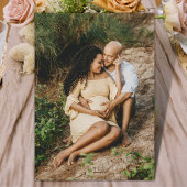 赤ちゃんシャワー妊娠写真テーブルディスプレイ フォトプラーク