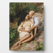 赤ちゃんシャワー妊娠写真テーブルディスプレイ フォトプラーク (正面)