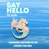 赤ちゃんシャワー小さな人魚 招待状