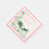 赤ちゃんシャワー小さな甘いピーポッドの彼女の方法 スタンダードランチョンナプキン (角)