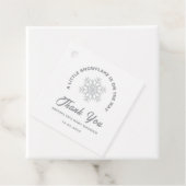 赤ちゃんシャワー小さな雪の結晶男女兼用冬 フェイバータグ (インサイチュ)