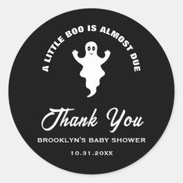 赤ちゃんシャワー少しブーほとんど起因白黒 ラウンドシール