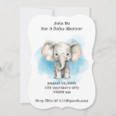 赤ちゃんシャワー少年の招待 招待状 (正面)