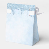 赤ちゃんシャワー少年ライトブルーのバルーン感謝していユー フェイバーボックス (裏面サイド)