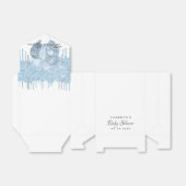 赤ちゃんシャワー少年ライトブルー白バルーン フェイバーボックス (折り畳みなし)