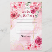 赤ちゃんシャワー希望のベビーマゼンタバラピンク (正面)