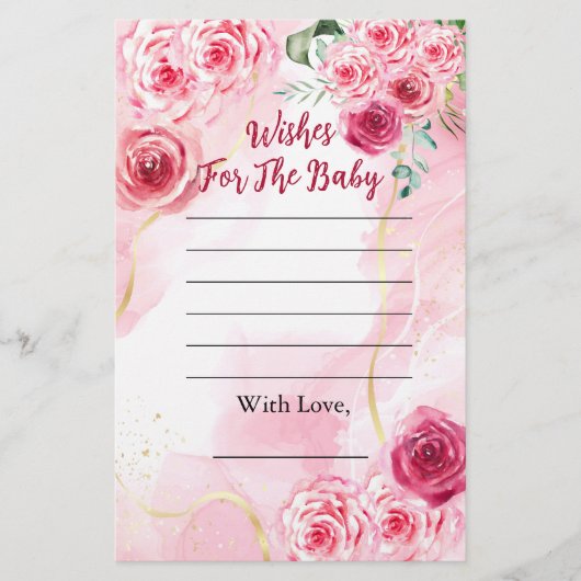 赤ちゃんシャワー希望のベビーマゼンタバラピンク (正面)