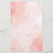 赤ちゃんシャワー希望のベビーマゼンタバラピンク (裏面)