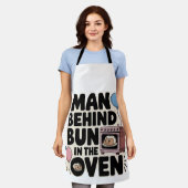 赤ちゃんシャワー帯 エプロン (着用した状態)