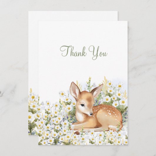 赤ちゃんシャワー平さん愛らしい子服をありがとう。 サンキューカード (正面/裏面)