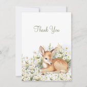 赤ちゃんシャワー平さん愛らしい子服をありがとう。 サンキューカード (正面)