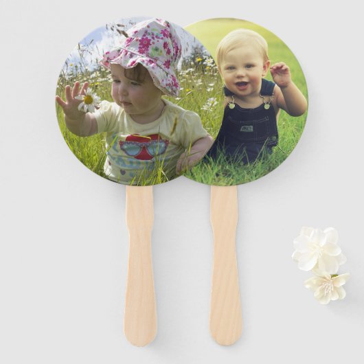 赤ちゃんシャワー彼は彼女はゲームを言った ハンドファン (正面&裏面)