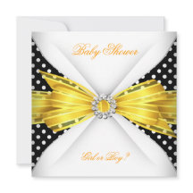 赤ちゃんシャワー性別が黒い黄色の白いスポットを明らかにする