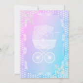 赤ちゃんシャワー👶性別の表示 招待状 (裏面)