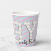 赤ちゃんシャワー性別リビール紙カップ 紙コップ (裏面)