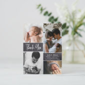 赤ちゃんシャワー感謝してい写真あなたが誕生の発表 ポストカード (スタンド正面)