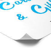 赤ちゃんシャワー我々は非常に待つことができるカードとギフトサイン ポスター (角)