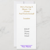 赤ちゃんシャワー投票カスタマイズの開始！ 招待状 (裏面)