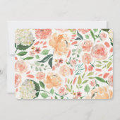 赤ちゃんシャワー招待女のAntler boho rustic 招待状 (裏面)