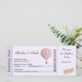 赤ちゃんシャワー招待状、ママは招待状 招待状 (スタンド正面)