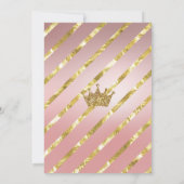 赤ちゃんシャワー招待状、彼女の方法で小さなプリンセス 招待状 (裏面)