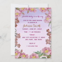 赤ちゃんシャワー招待 招待状