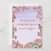 赤ちゃんシャワー招待 招待状 (裏面)