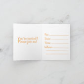 赤ちゃんシャワー招待 招待状 (内部)