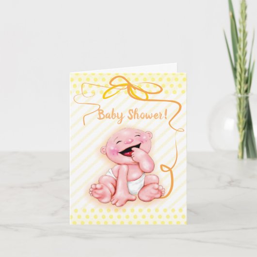 赤ちゃんシャワー招待 招待状 (正面)