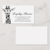 赤ちゃんシャワー挿入カードの表示 エンクロージャーカード (正面/裏面)