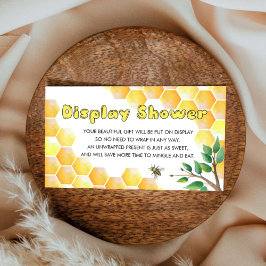 赤ちゃんシャワー挿入カードの表示 エンクロージャーカード