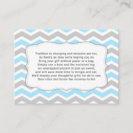 赤ちゃんシャワー挿入カード、ラップなし エンクロージャーカード