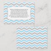 赤ちゃんシャワー挿入カード、ラップなし エンクロージャーカード (正面/裏面)