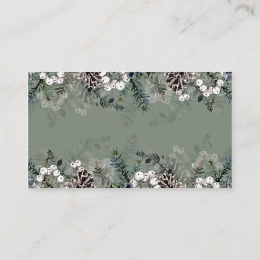 赤ちゃんシャワー推測キャンディエンクロージャカードの数 エンクロージャーカード (裏面)