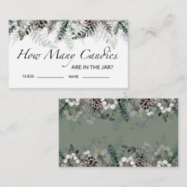 赤ちゃんシャワー推測キャンディエンクロージャカードの数 エンクロージャーカード