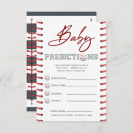 赤ちゃんシャワー推測ゲームベビー予測 招待状