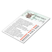 赤ちゃんシャワー推測誰がゲーム牛ふくらはぎファーム ノートパッド (アングル)