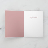 赤ちゃんシャワー新しい親かわいいピンクおもしろい色 カード (内部)