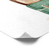 赤ちゃんシャワー旅行テーマパーティー歓迎サイン ポスター (角)