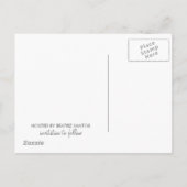 赤ちゃんシャワー日付を保存はがきカスタムの写真 案内ポストカード (裏面)